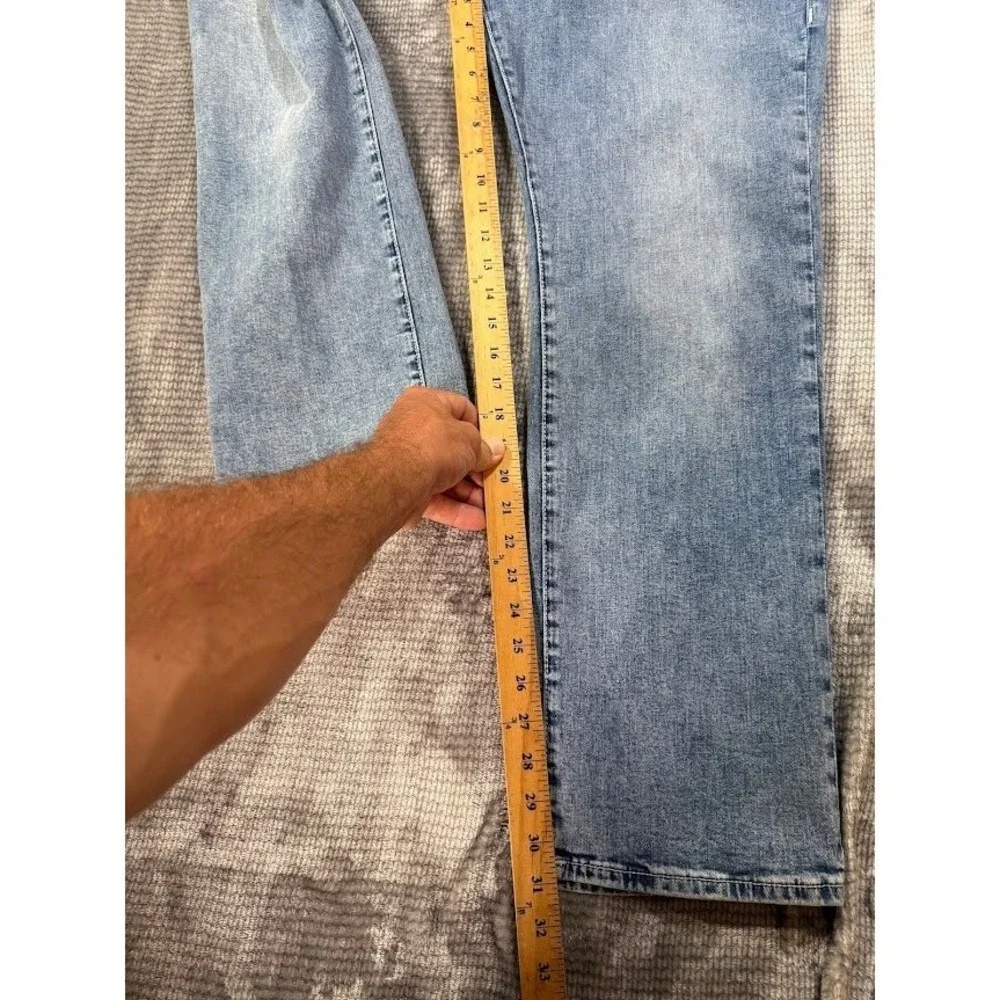 True Religion‎ Ricky Relaxed Straight No FlapJeans Light Wash Blue Mens 38x31